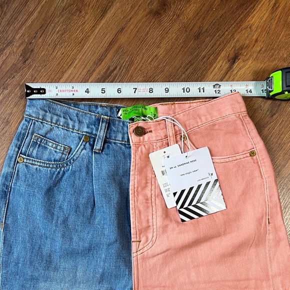 Chic free people x sandrine rose Colorblock Women Boyfriend Jeans - Picture 11 of 12